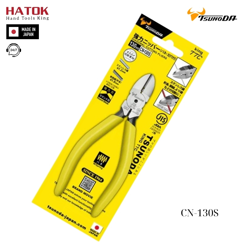 Kìm cắt cạnh Tsunoda CN-130S Nhật Bản