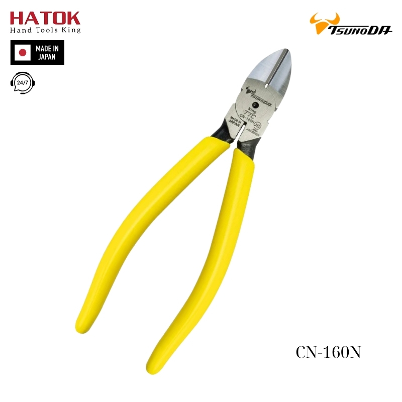 Kìm cắt cạnh 160mm Tsunoda CN-160N Nhật Bản