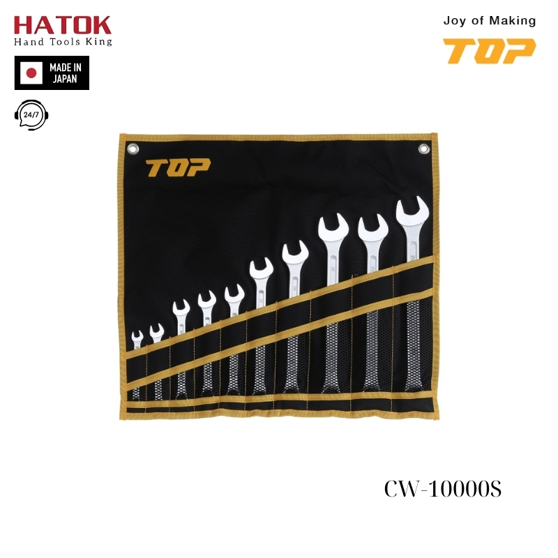 Bộ cờ lê vòng miệng TOP KOGYO CW-10000S Nhật Bản