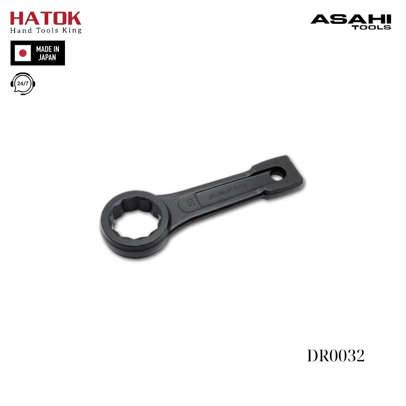 Cờ lê vòng đóng 32mm Asahi DR0032 Nhật Bản