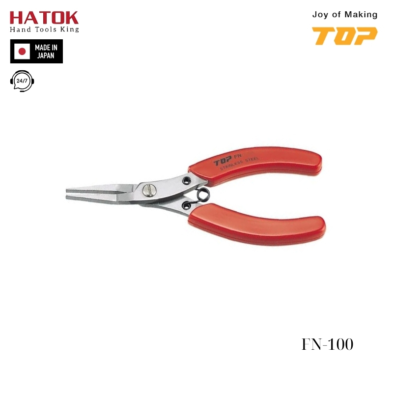 Kìm nhọn không gỉ TOP KOGYO FN-100 Nhật Bản