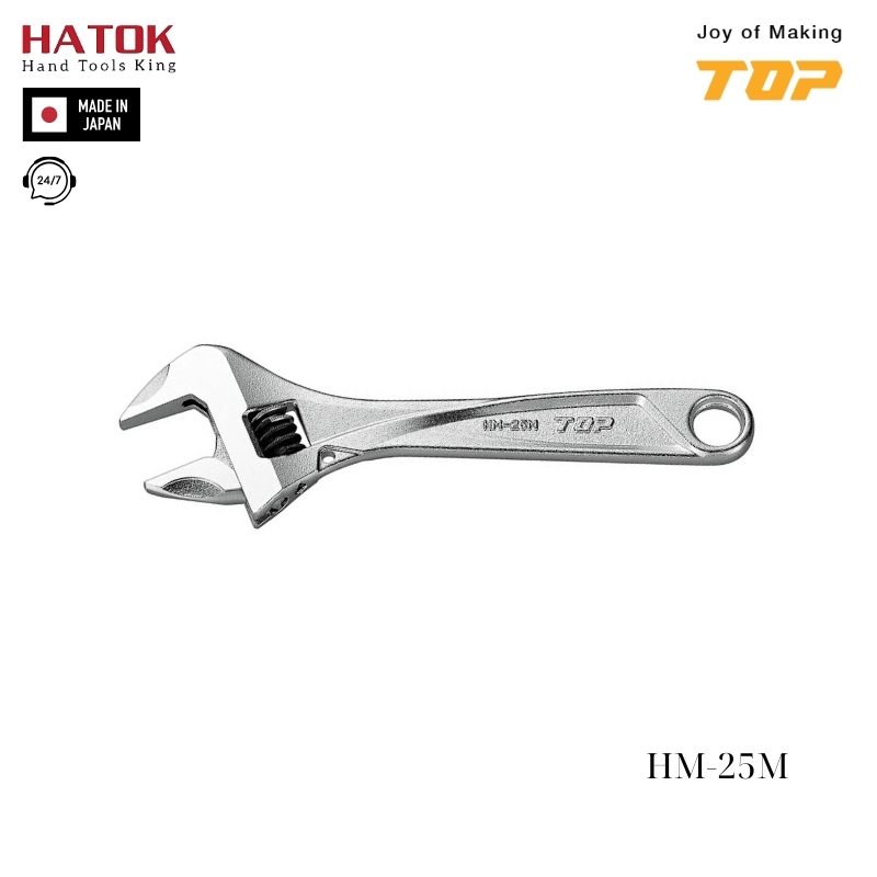 Mỏ lết thường miệng rộng TOP KOGYO HM-25M Nhật Bản