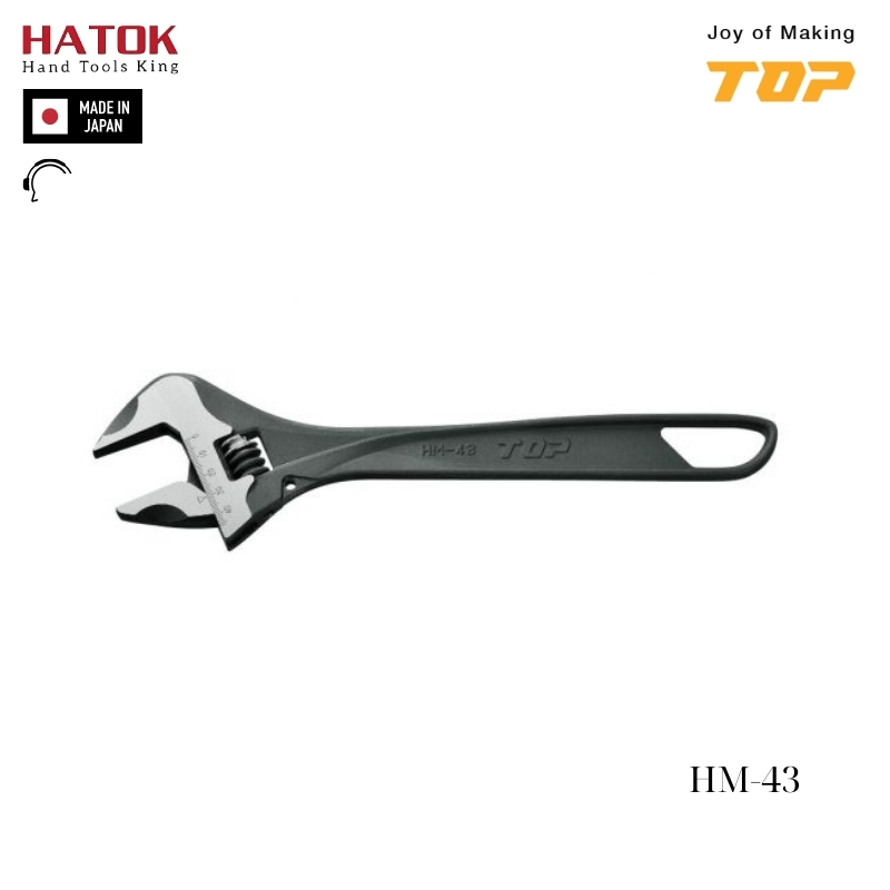 Mỏ lết thường miệng rộng TOP KOGYO HM-43 Nhật Bản