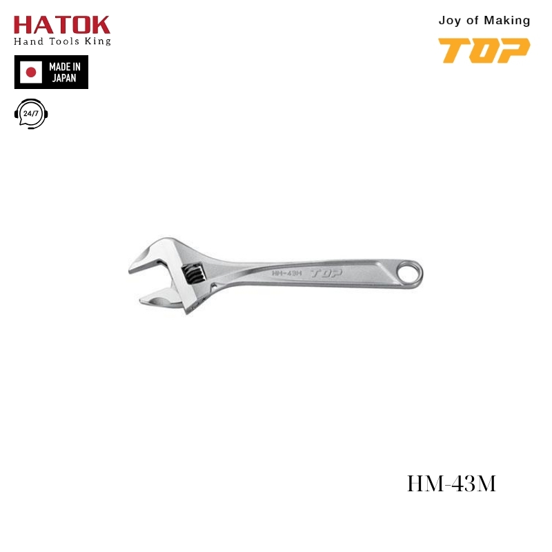 Mỏ lết thường miệng rộng TOP KOGYO HM-43M Nhật Bản
