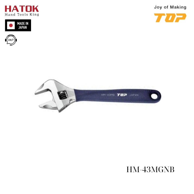 Mỏ lết thường miệng rộng TOP KOGYO HM-43MGNB Nhật Bản