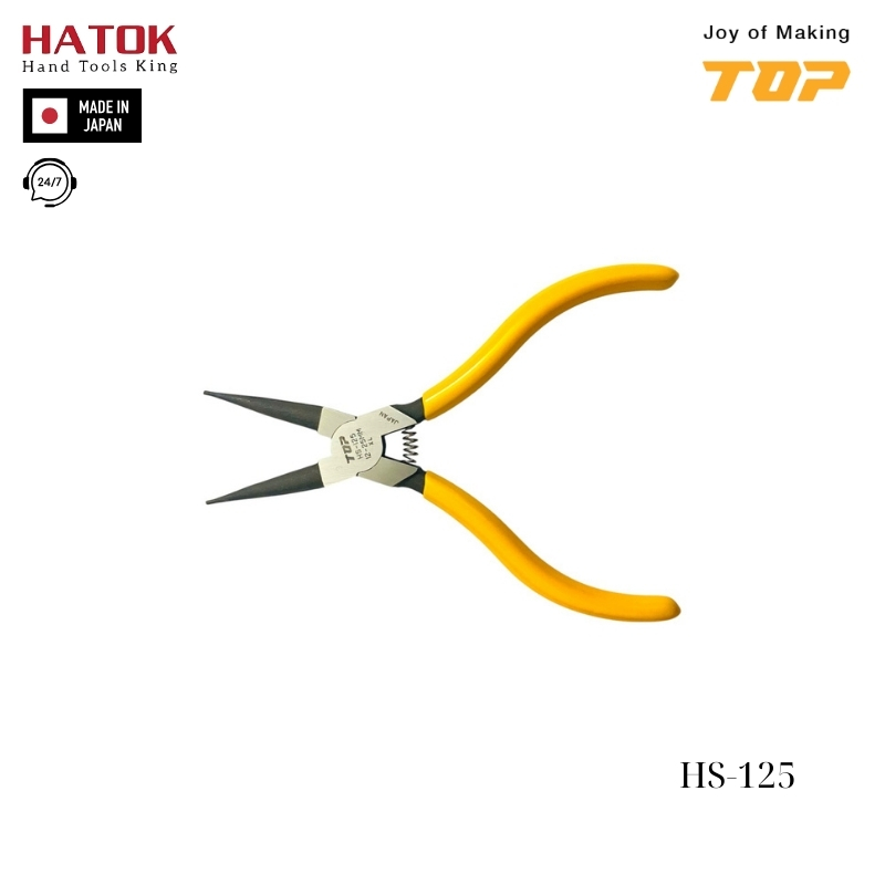 Kìm bóp phe mũi thẳng TOP KOGYO HS-125 Nhật Bản