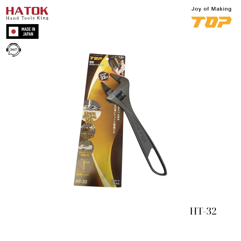 Mỏ lết thường miệng siêu mỏng TOP KOGYO HT-32 Nhật Bản