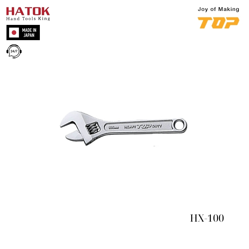 Mỏ lết thường miệng rộng TOP KOGYO HX-100 Nhật Bản