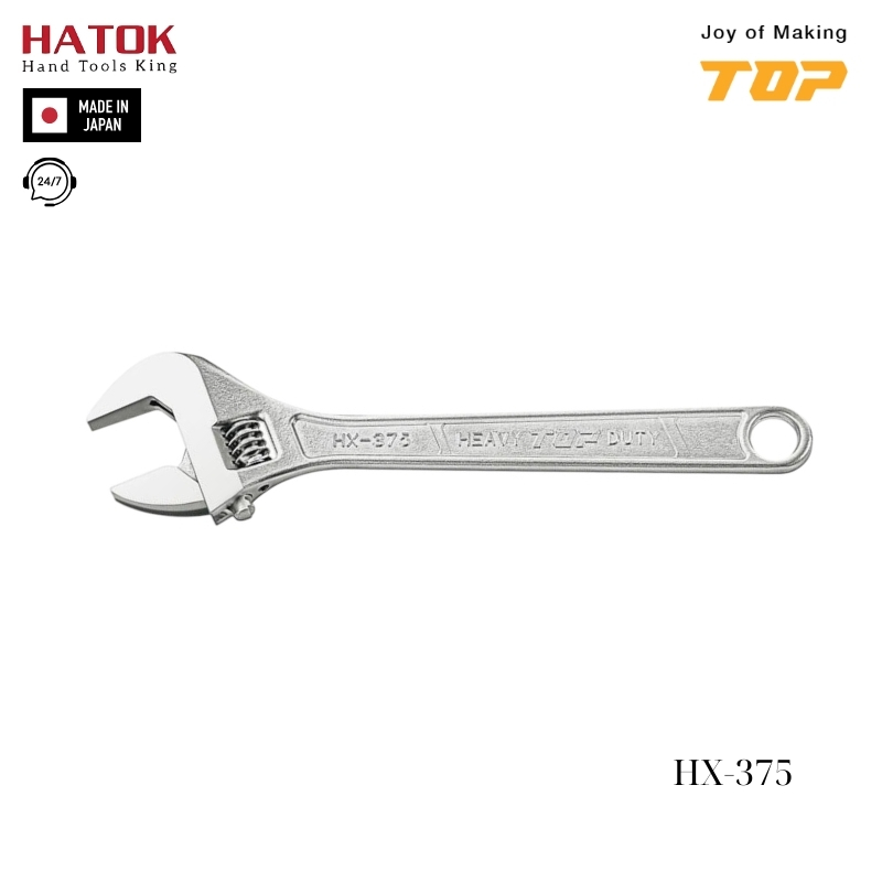 Mỏ lết thường miệng rộng TOP KOGYO HX-375 Nhật Bản