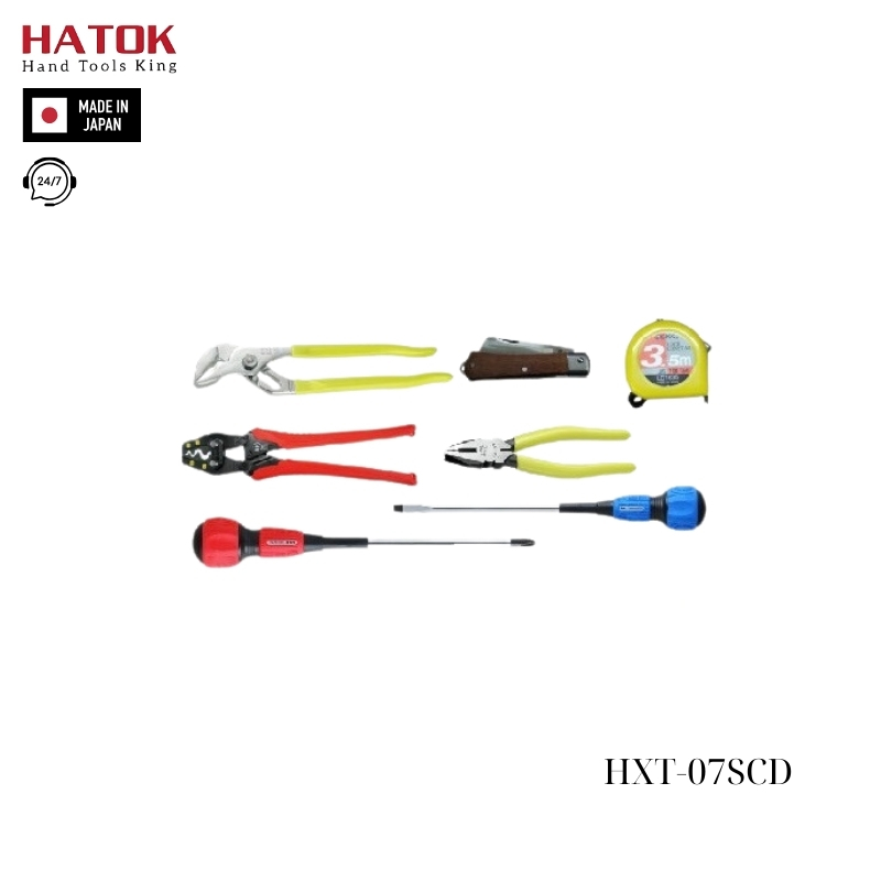 Bộ đồ nghề sửa chữa 7 chi tiết HXT-07SCD Nhật Bản