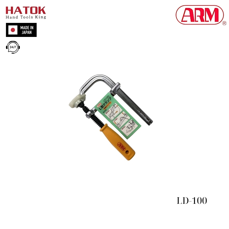 Vam kẹp chữ L kiểu tay vặn ARM LD-100 Nhật Bản