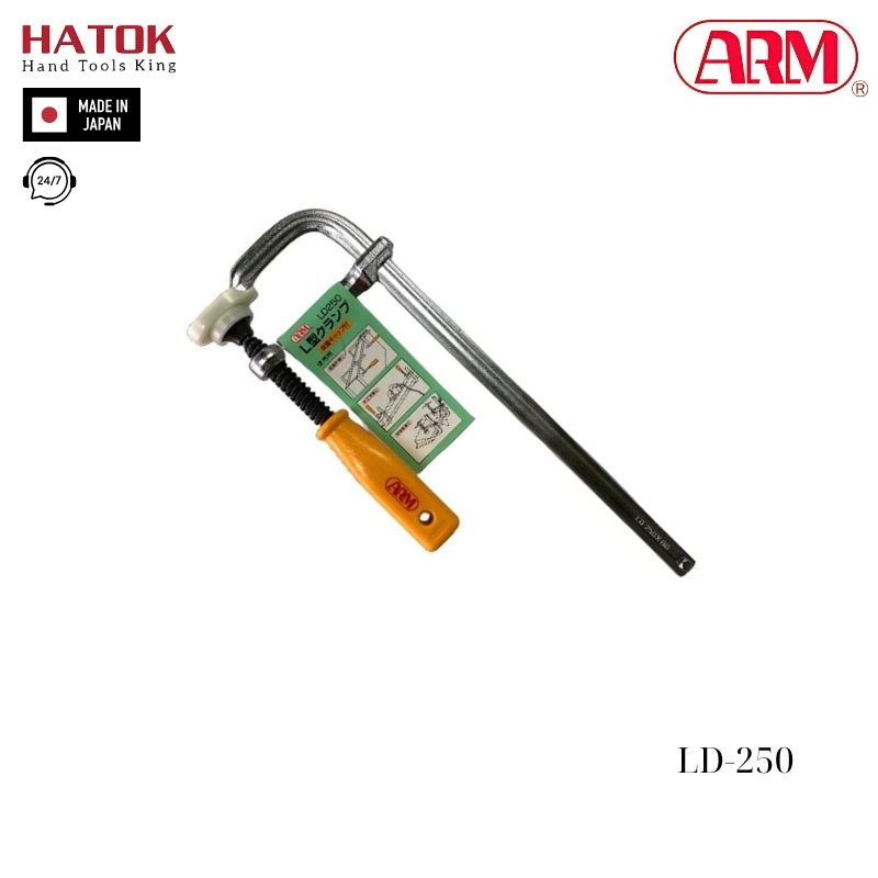 Vam kẹp chữ L kiểu tay vặn ARM LD-250 Nhật Bản