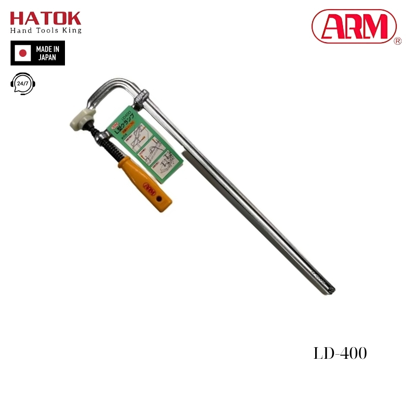 Vam kẹp chữ L kiểu tay vặn ARM LD-400 Nhật Bản
