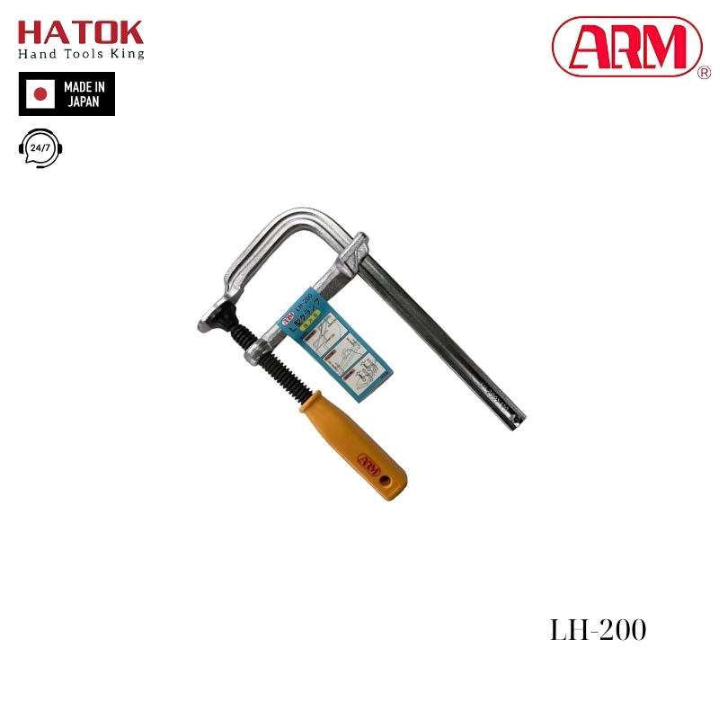 Vam kẹp chữ L kiểu tay vặn ARM LH-200 Nhật Bản