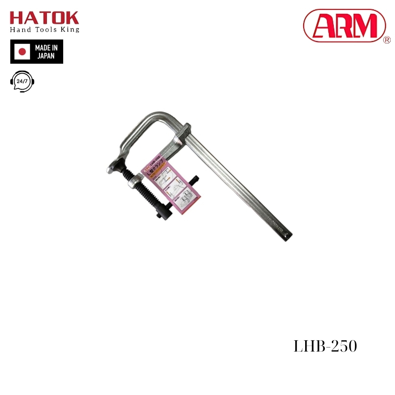 Vam kẹp chữ L kiểu tay quay ARM LHB-250 Nhật Bản