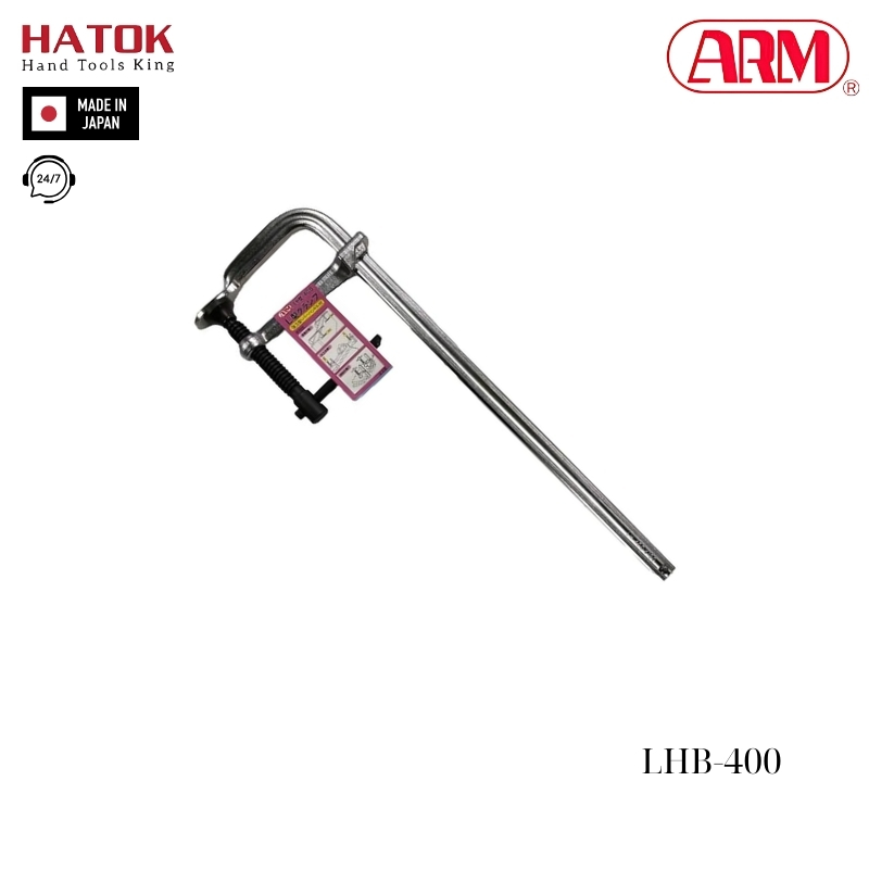 Vam kẹp chữ L kiểu tay quay ARM LHB-400 Nhật Bản