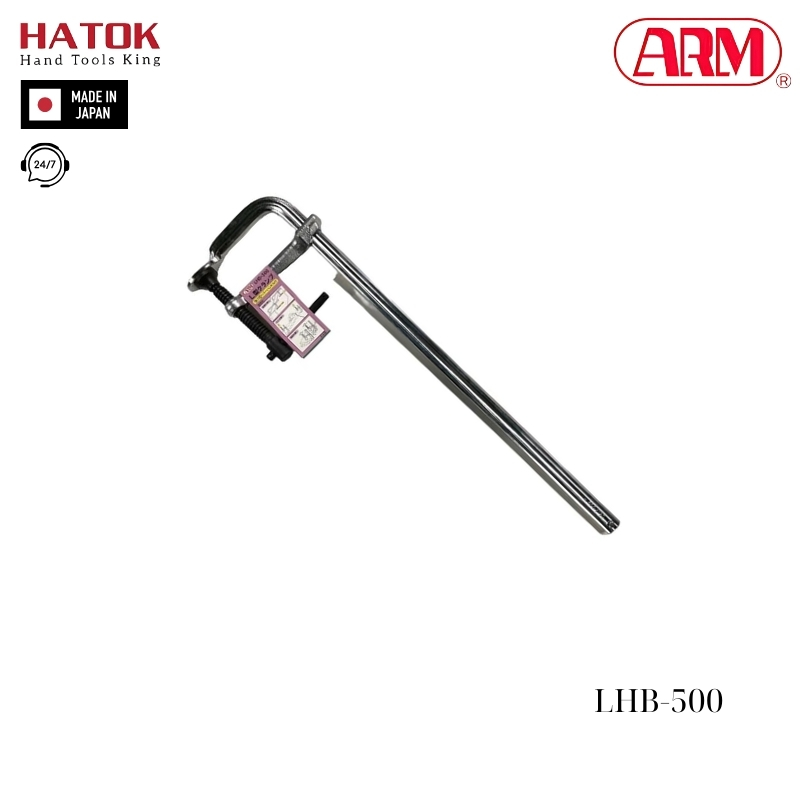 Vam kẹp chữ L kiểu tay quay ARM LHB-500 Nhật Bản