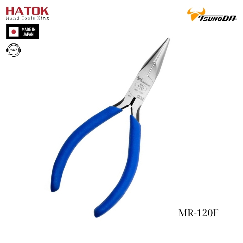 Kìm nhọn hàm phẳng 125mm Tsunoda MR-120F Nhật Bản