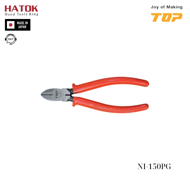 Kìm cắt mặt phẳng TOP KOGYO NI-150PG Nhật Bản