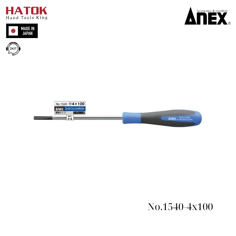 Tô vít 2 cạnh Anex No.1540-4x100 Nhật Bản