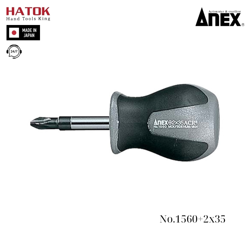 Tô vít 4 cạnh Anex No.1560+2x35 Nhật Bản