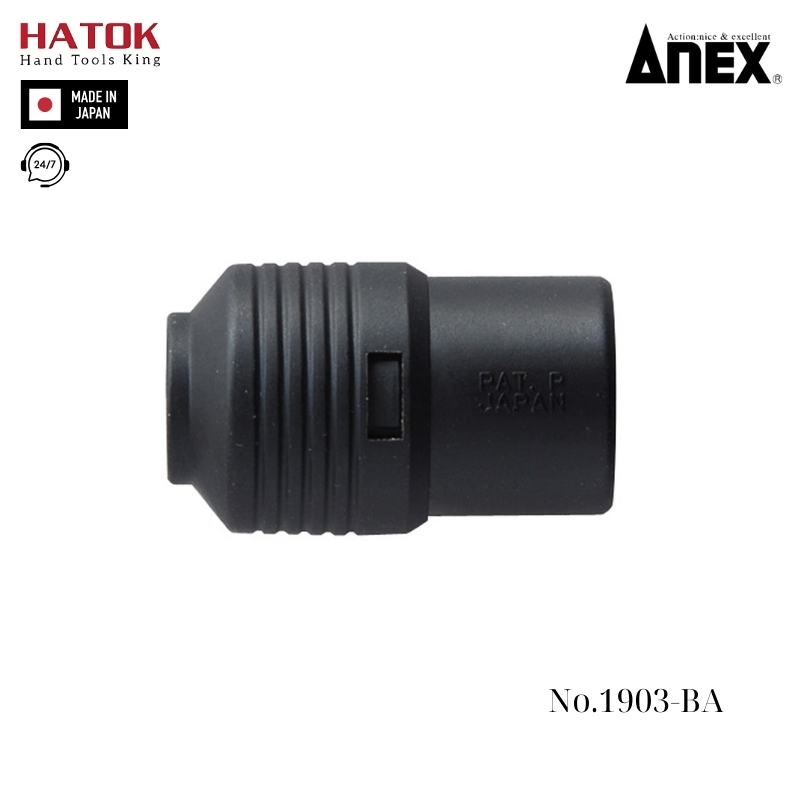 Đầu chuyển 1/4 sang mũi vít 6.35mm Anex No.1903-BA Nhật Bản
