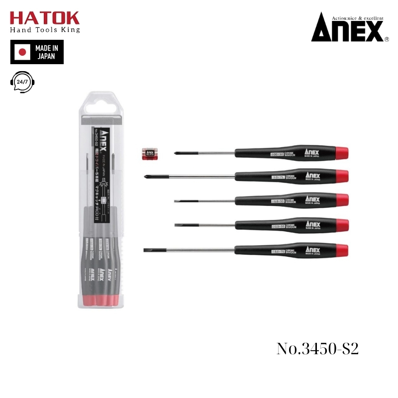 Bộ tô vít điện tử Anex No.3450-S2 Nhật Bản