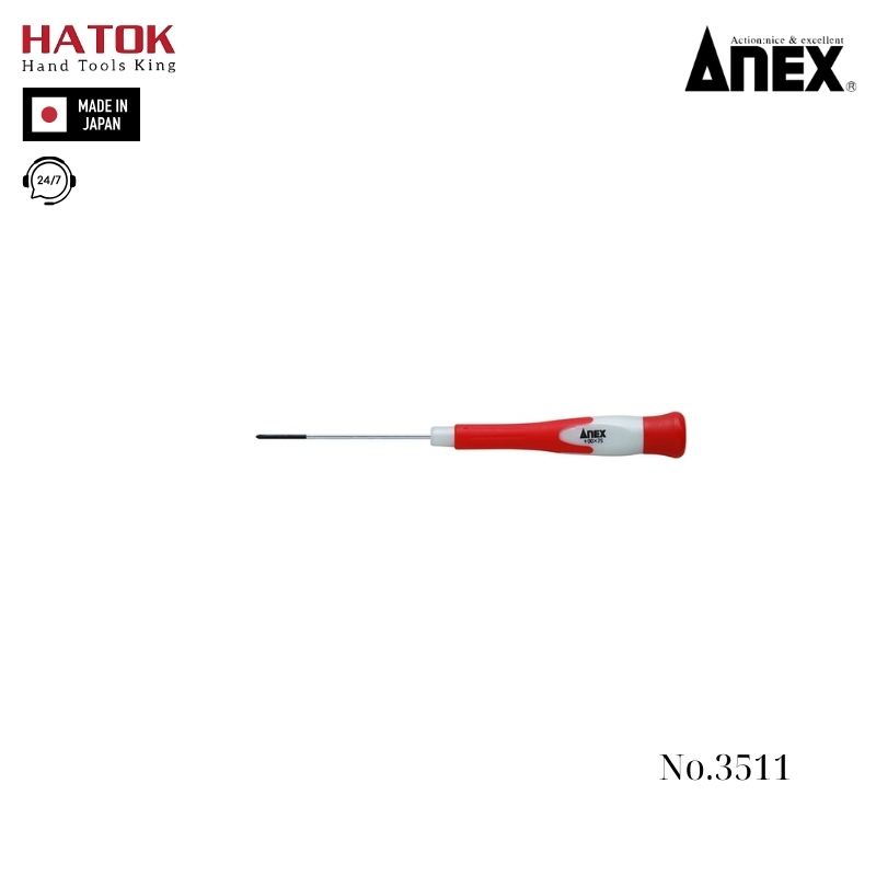 Tô vít bake mini +00x75 Anex No.3511 Nhật Bản