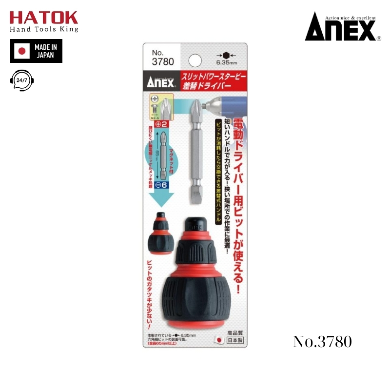 Tô vít 2 đầu Anex No.3780 Nhật Bản