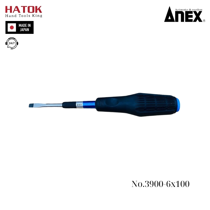 Tô vít cán mềm đàn hồi Anex No.3900-6x100 Nhật Bản