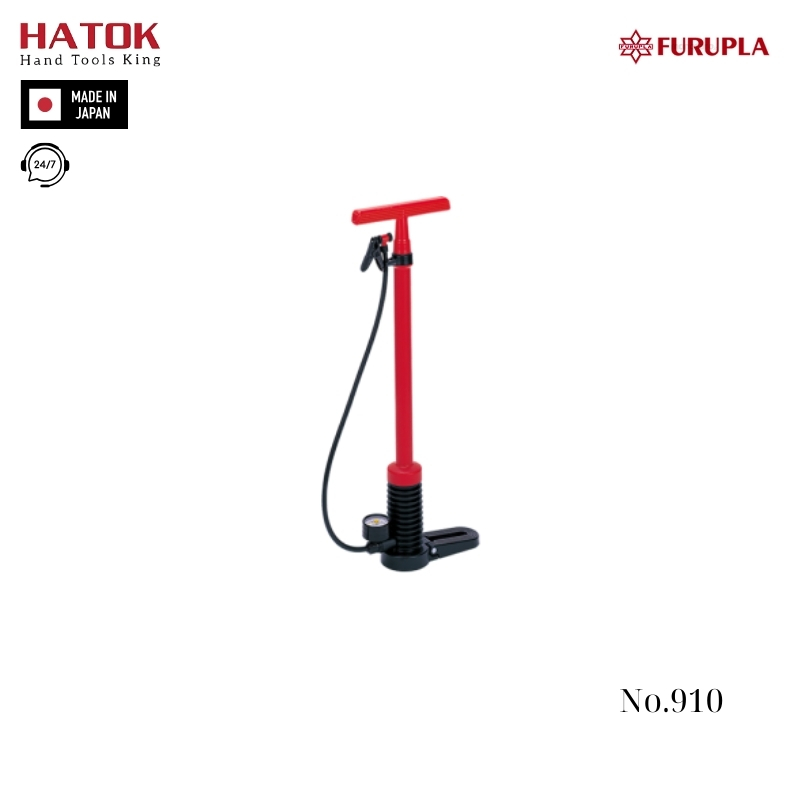 Dụng cụ bơm xe đạp bằng tay FURUPLA No.910 Nhật Bản