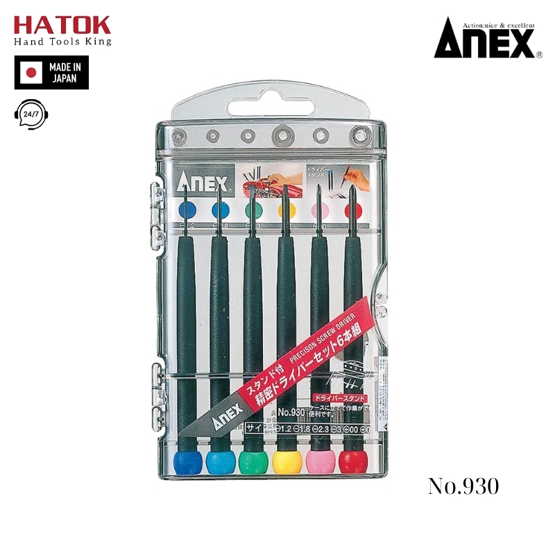 Bộ tô vít sửa chữa điện tử Anex No.930 Nhật Bản
