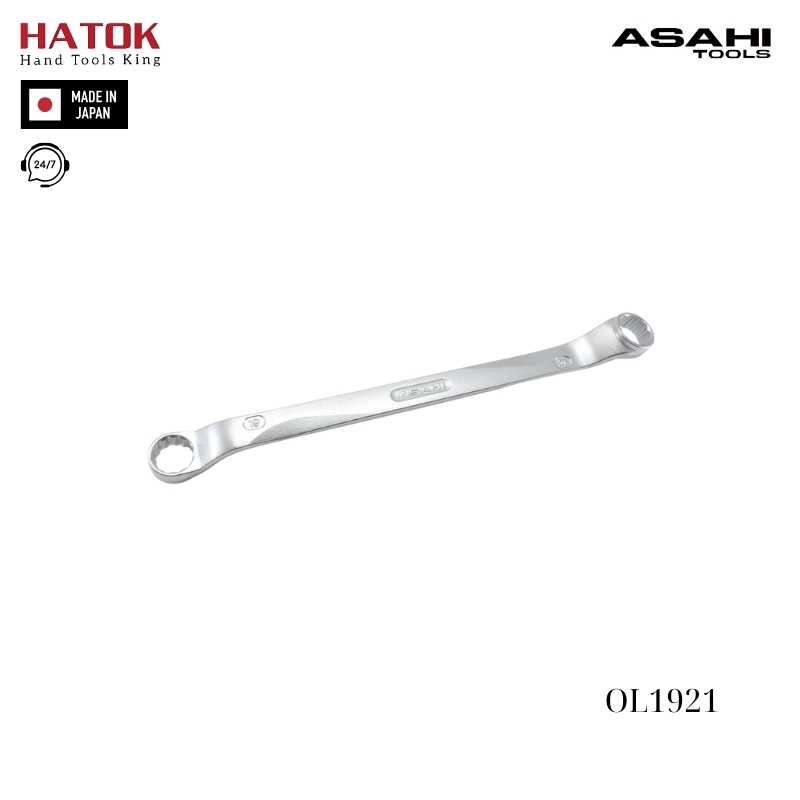 Cờ lê 2 đầu vòng 19x21mm Asahi OL1921 Nhật Bản