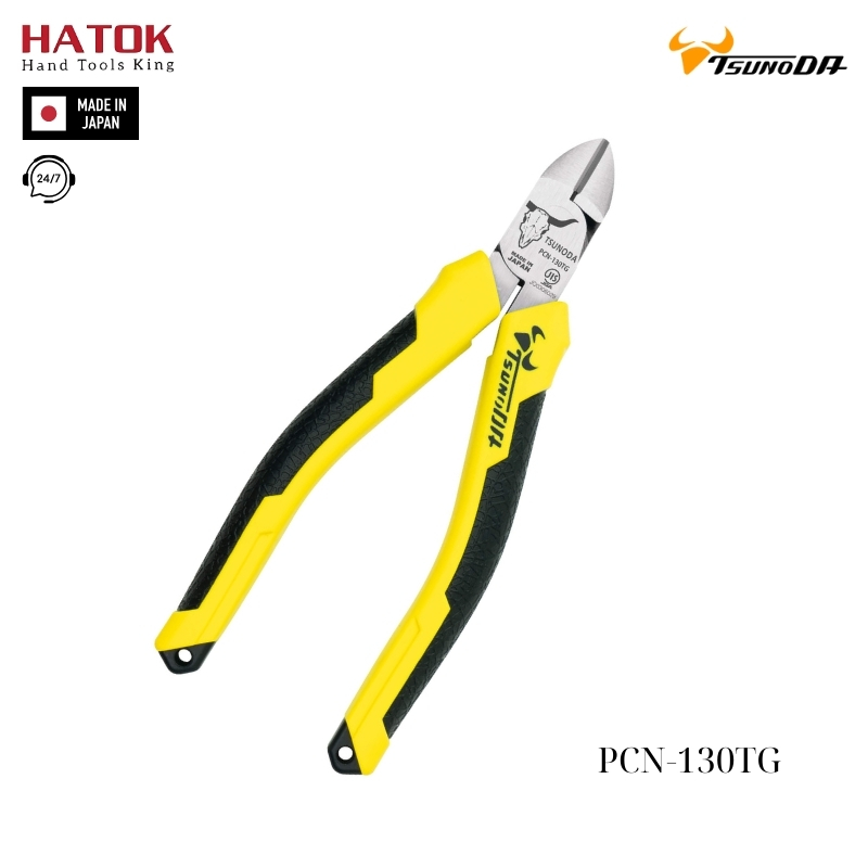 Kìm cắt cạnh cán đúc Tsunoda PCN-130TG Nhật Bản