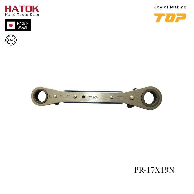 Cờ lê bánh cóc TOP KOGYO PR-17X19N Nhật Bản