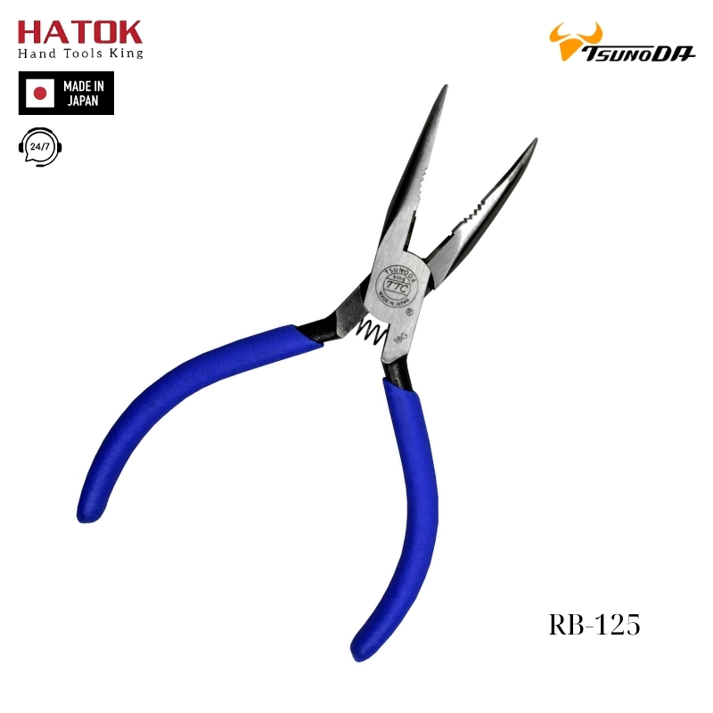 Kìm nhọn mũi cong Tsunoda RB-125 Nhật Bản