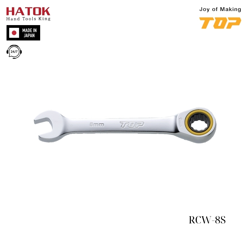 Cờ lê tự động ngắn TOP KOGYO RCW-8S Nhật Bản