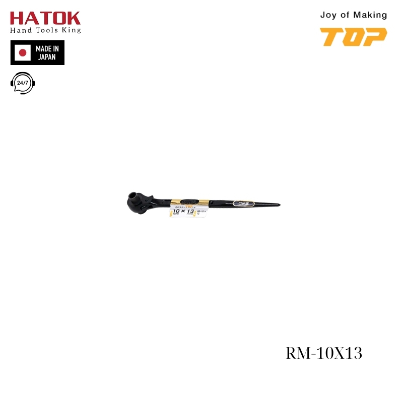 Cờ lê 2 đầu tuýp đuôi chuột TOP KOGYO RM-10X13 Nhật Bản