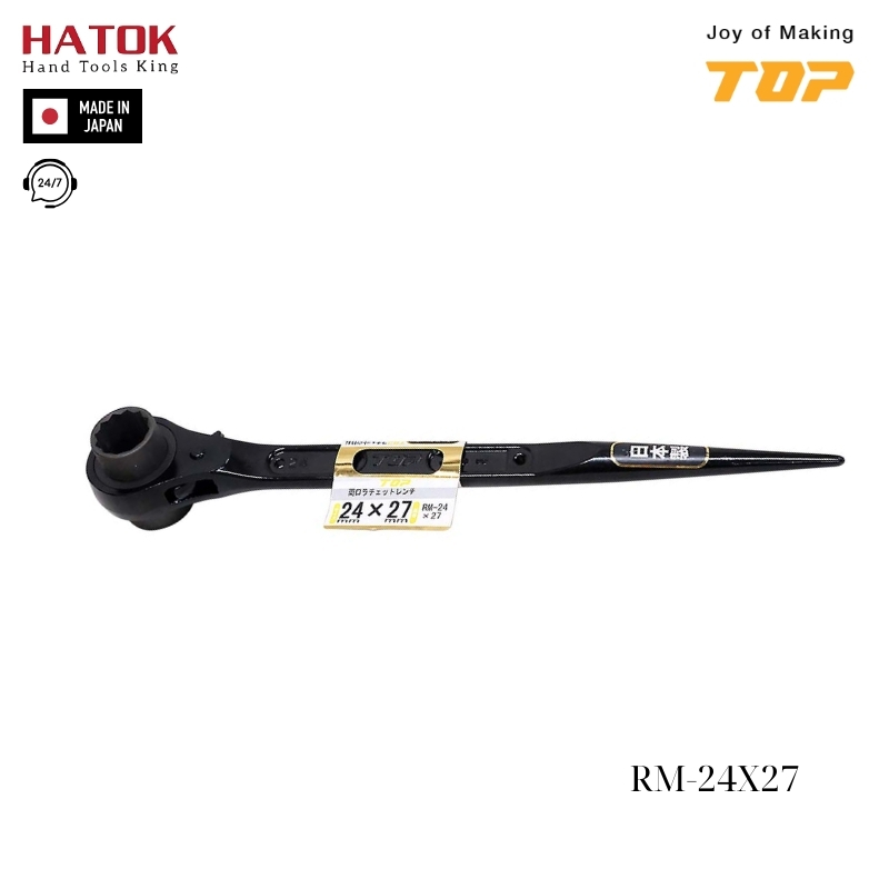 Cờ lê 2 đầu tuýp đuôi chuột Top Kogyo RM-24X27 Nhật Bản