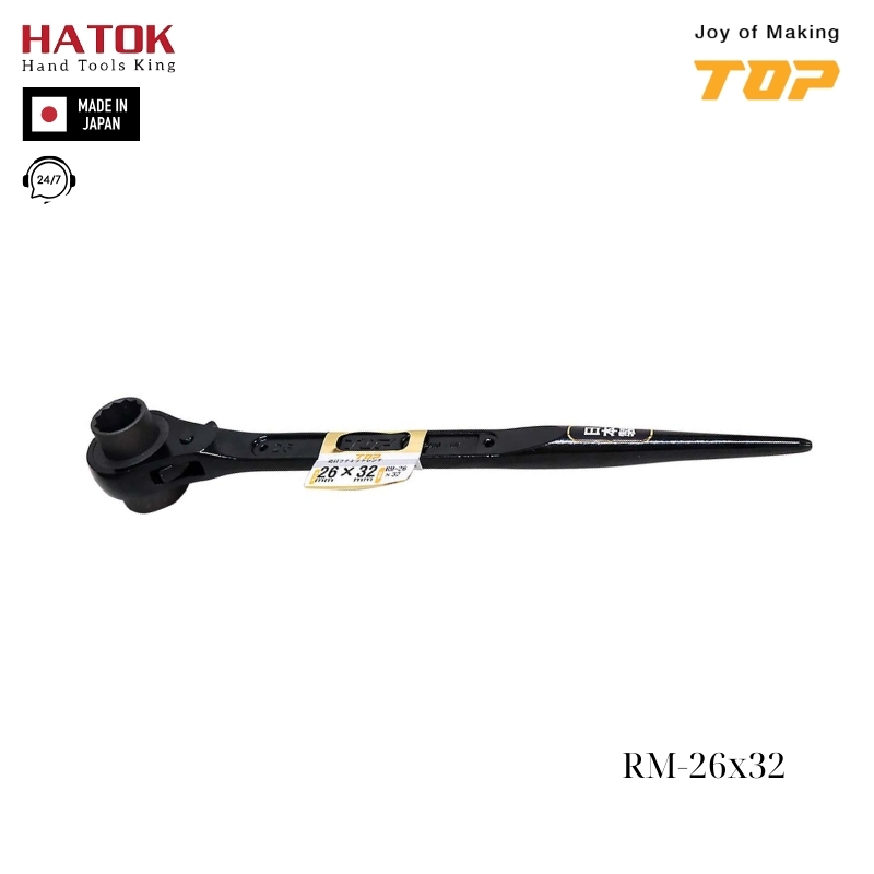 Cờ lê 2 đầu tuýp đuôi chuột TOP KOGYO RM-26x32 Nhật Bản