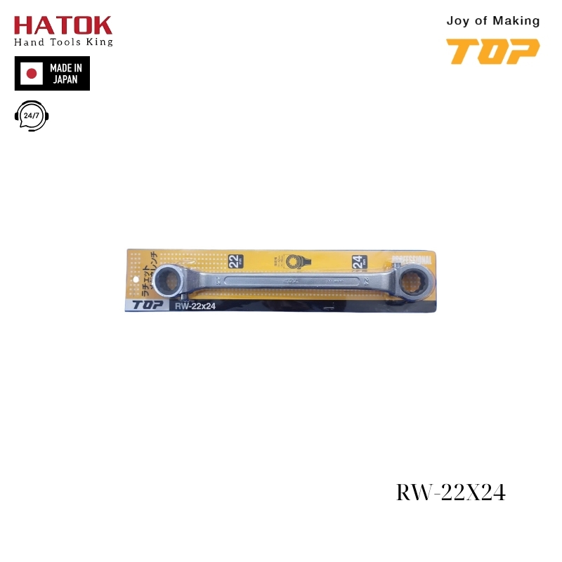 Cờ lê 2 đầu tự động TOP KOGYO RW-22X24 Nhật Bản