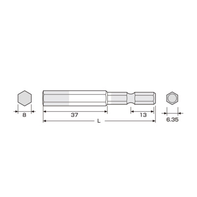 Mũi vít đầu lục giác ANEX ACHX-8065 Nhật Bản