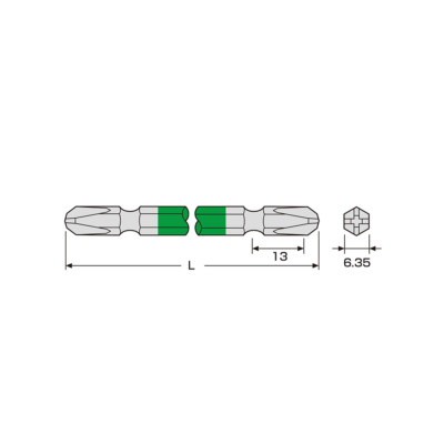 Vỉ 2 mũi vít 2 đầu ANEX ACM-3150 Nhật Bản