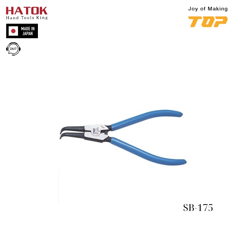 Kìm mở phe mũi cong TOP KOGYO SB-175 Nhật Bản