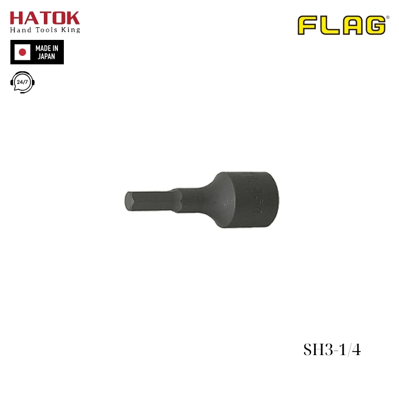 Đầu tuýp lục giác FLAG SH3-1/4 Nhật Bản