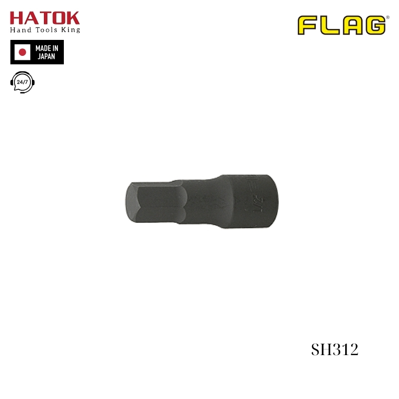 Đầu tuýp lục giác FLAG SH312 Nhật Bản