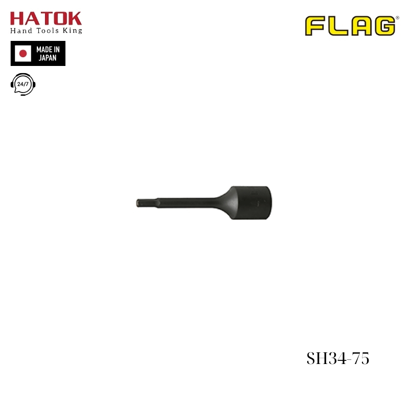 Đầu tuýp lục giác FLAG SH34-75 Nhật Bản