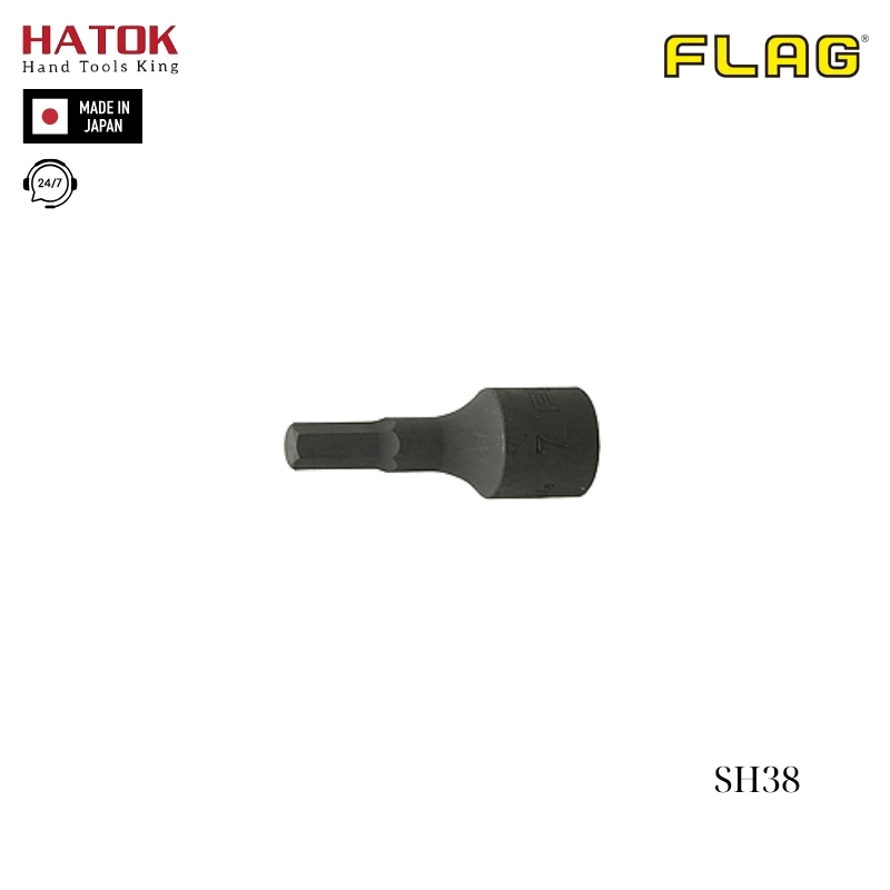 Đầu tuýp lục giác FLAG SH38 Nhật Bản