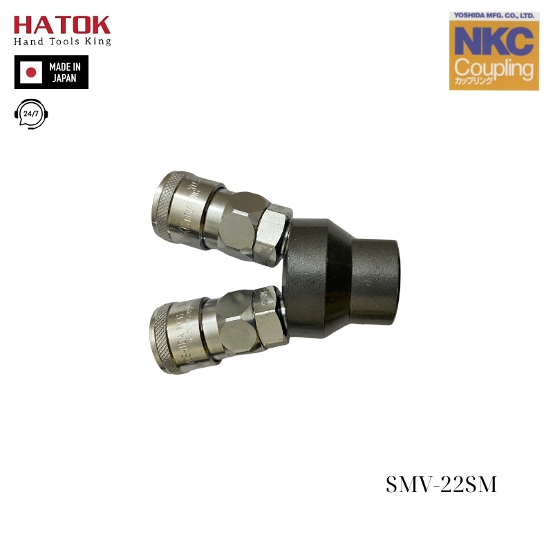 Bộ chia 2 ngã khí nén Nhật Bản NKC SMV-22SM Nhật Bản