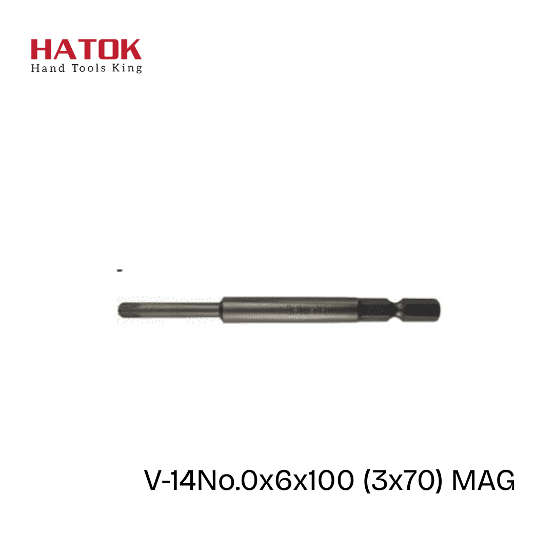 Đầu vặn ốc vít  OHMI V-14No.0x6x100 (3x70) MAG